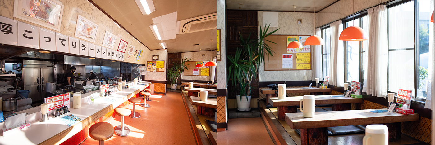 広い店内・豊富な席数